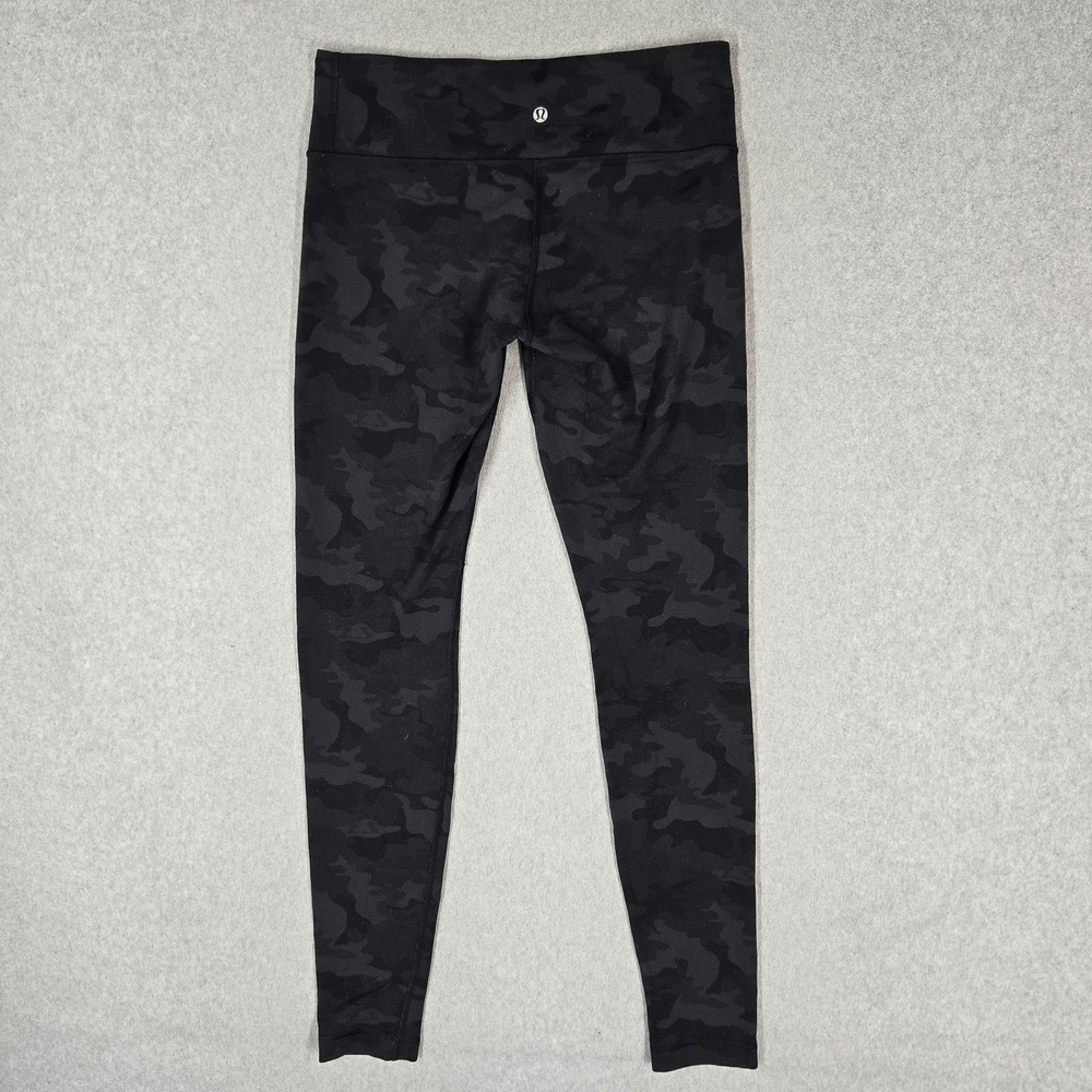 Lululemon Women Activewear Pants 8 Black Legging Align Camouflage Yoga